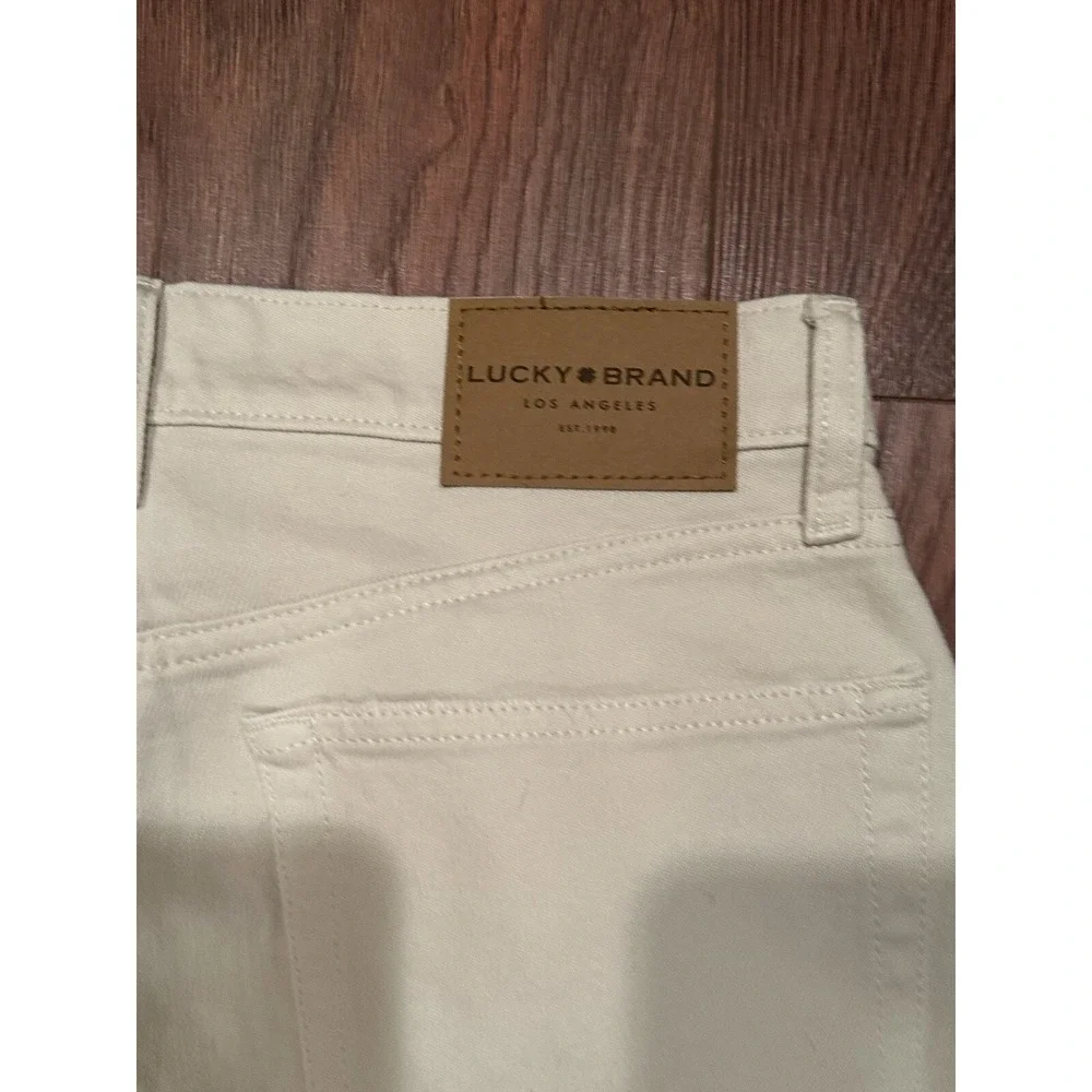 Lucky Brand Pants Women's Size 2/26 Relaxed Taper 4 Way Stretch NWT White‎ R9